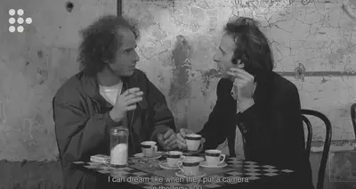 Input screencap of Coffee and Cigarettes. Below: sample outputs of automated pipeline.