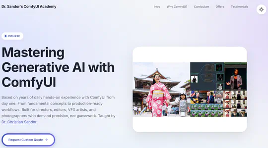 Launching Dr. Sandor's ComfyUI Academy